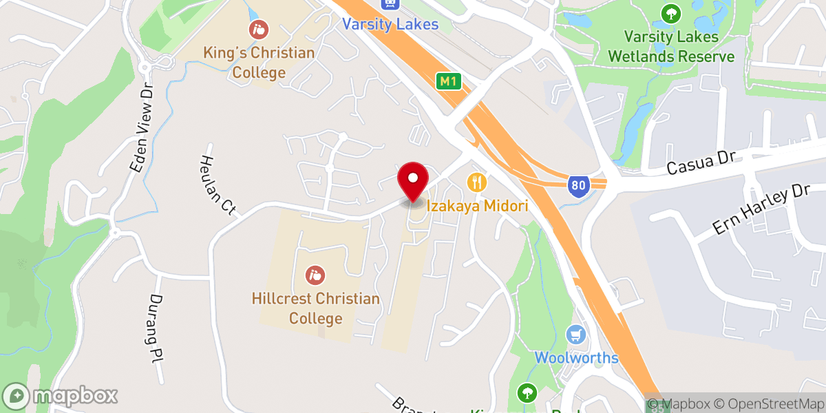 Map showing location of New Beginnings Christian Church Gold Coast