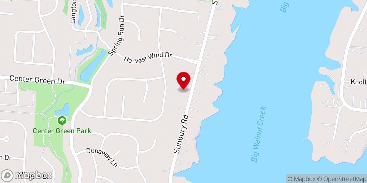 Map showing location of Church of God Ohio