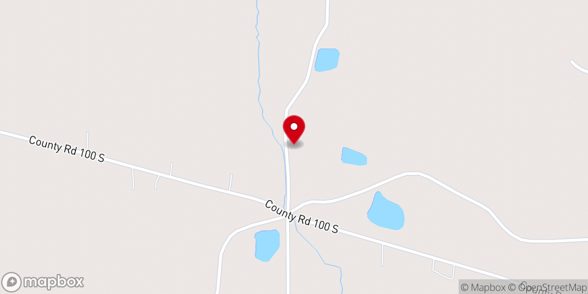 Map showing location of Mt. Olive Mennonite Church