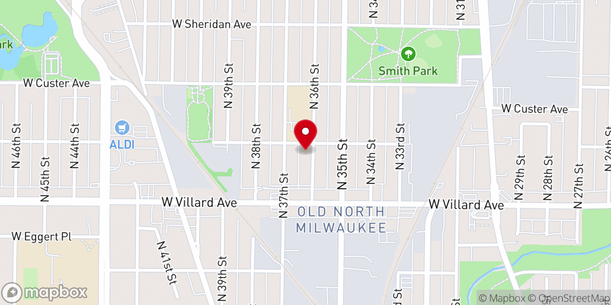Map showing location of Mount Olive Baptist Missionary Baptist Church