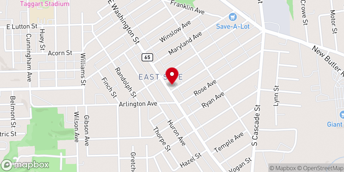 Map showing location of Third Independent Presbyterian Church
