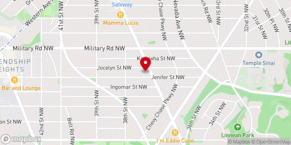 Map showing location of Wesley Methodist Church