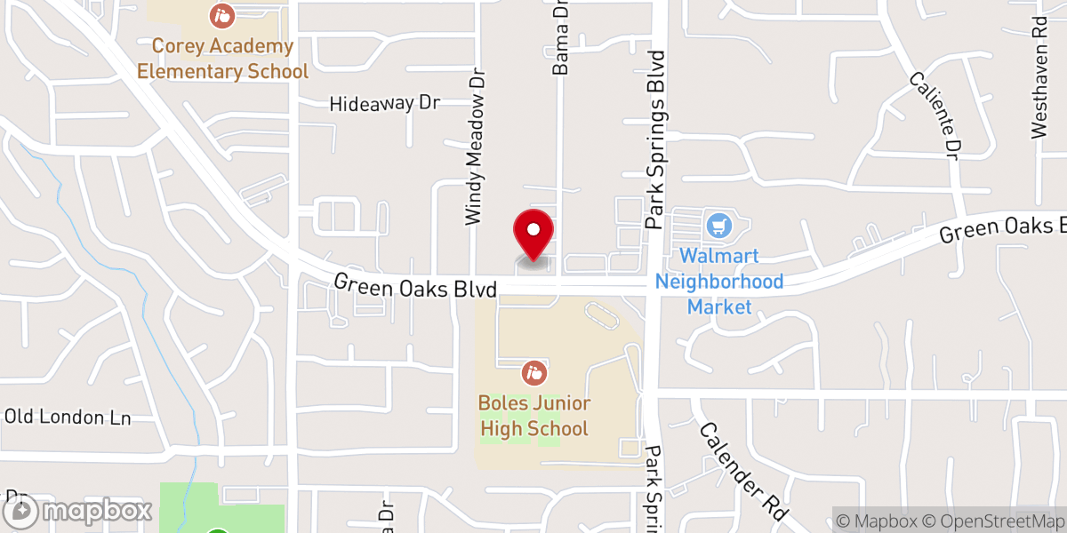 Map showing location of Our Savior Evangelical Lutheran Church