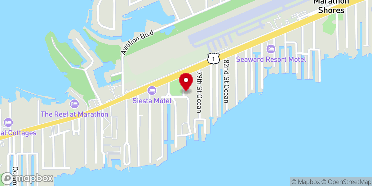 Map showing location of Calvary Baptist Church