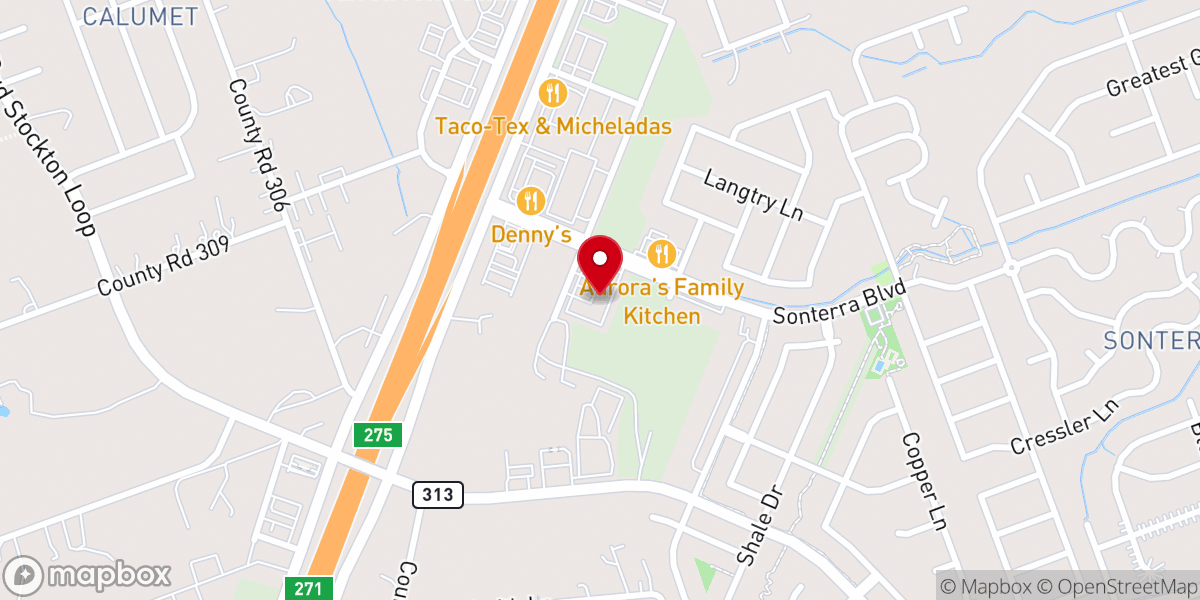 Map showing location of Grace Church Jarrell