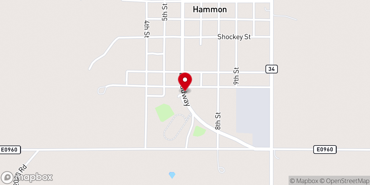 Map showing location of United Methodist Church