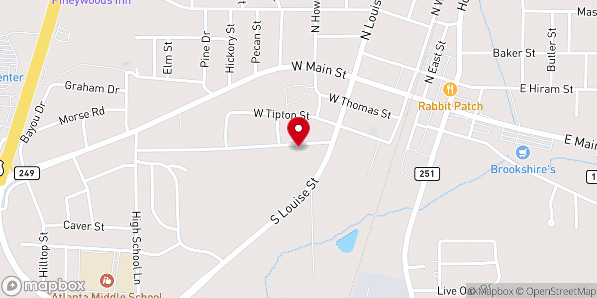 Map showing location of Atlanta Seventh-day Adventist Church