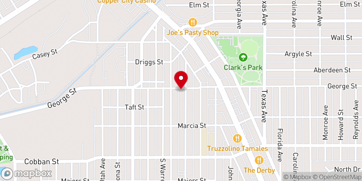 Map showing location of Church On the Rock