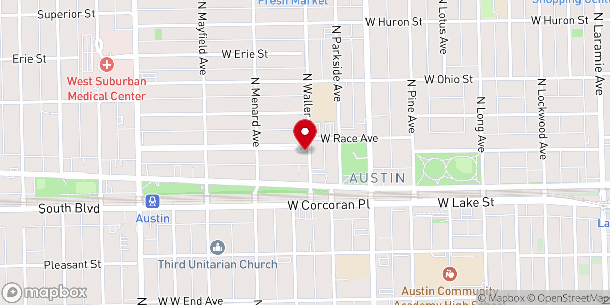Map showing location of St. John COGIC