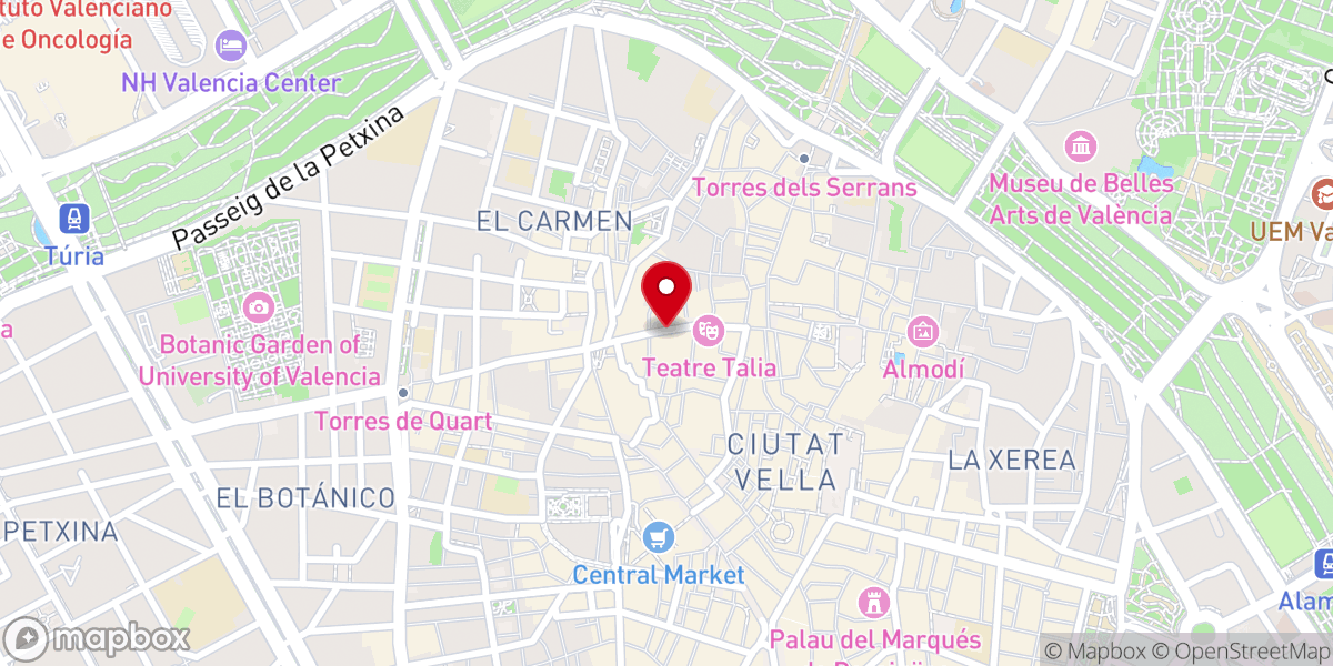 Map showing location of Parroquia Museo de San Nicolás