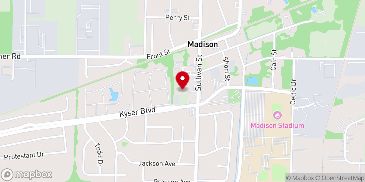 Map showing location of Courageous Church