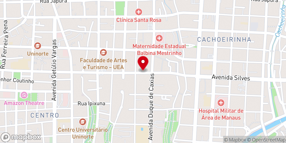 Map showing location of Universal Praça 14