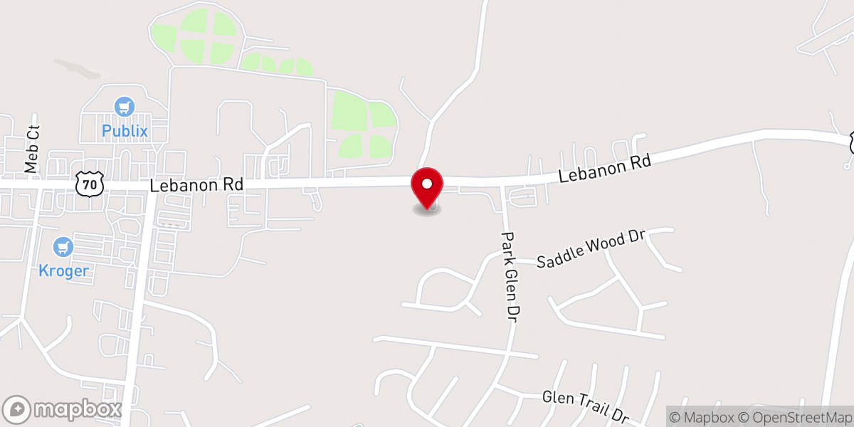 Map showing location of Cedar Creek Sports Center