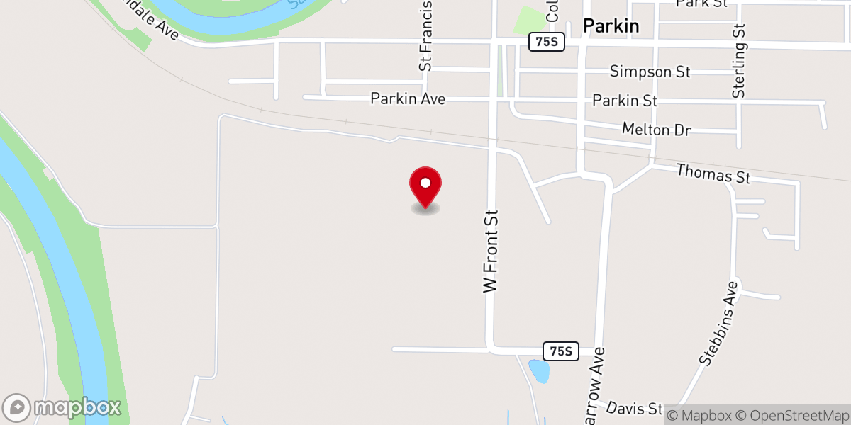 Map showing location of Church St Francis MB