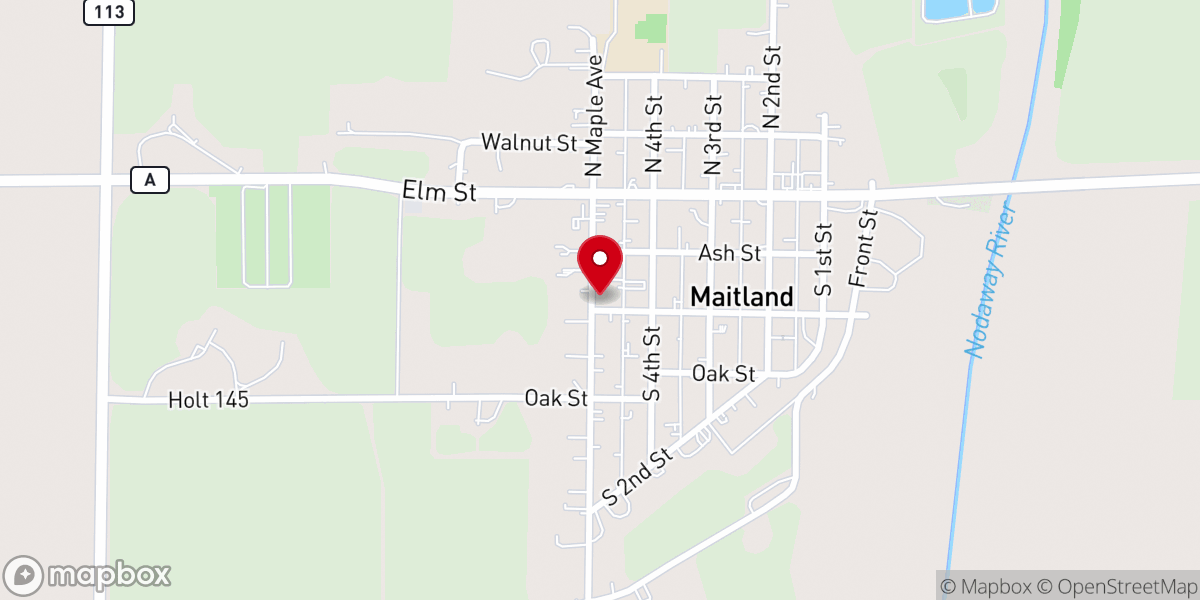 Map showing location of Graham United Methodist Church