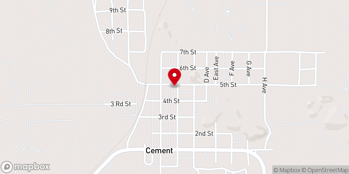 Map showing location of Pentecostal Holiness Church