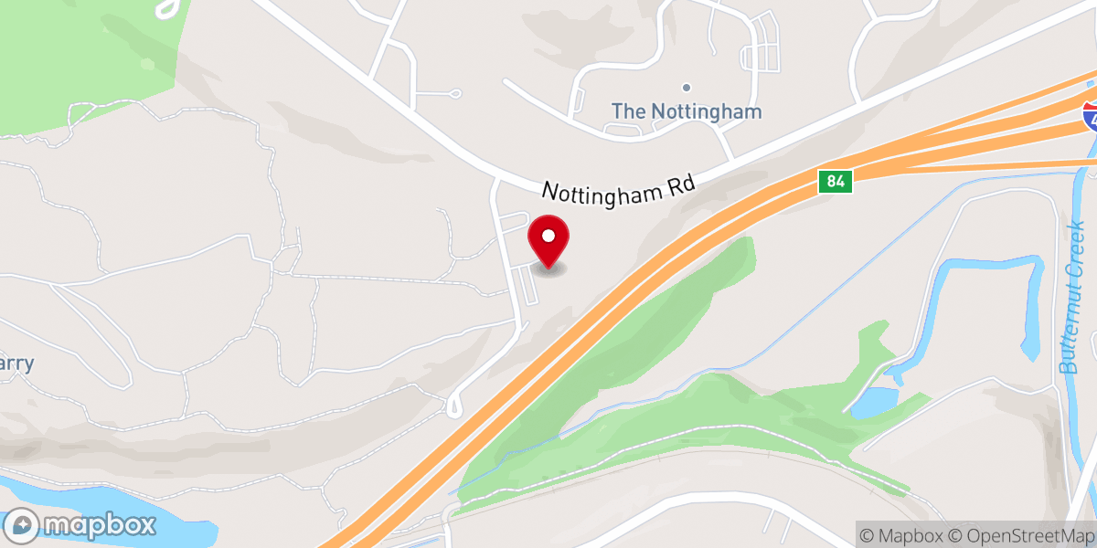 Map showing location of Trinity Fellowship (Church)