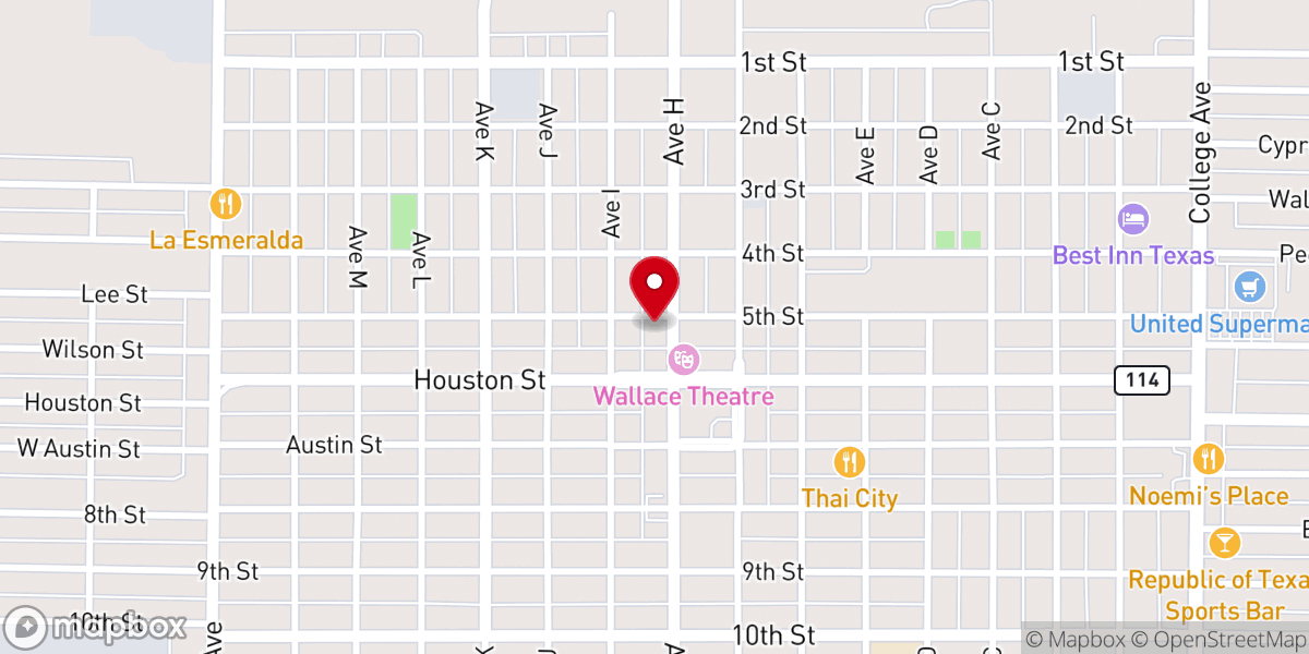 Map showing location of Living Life Church Levelland