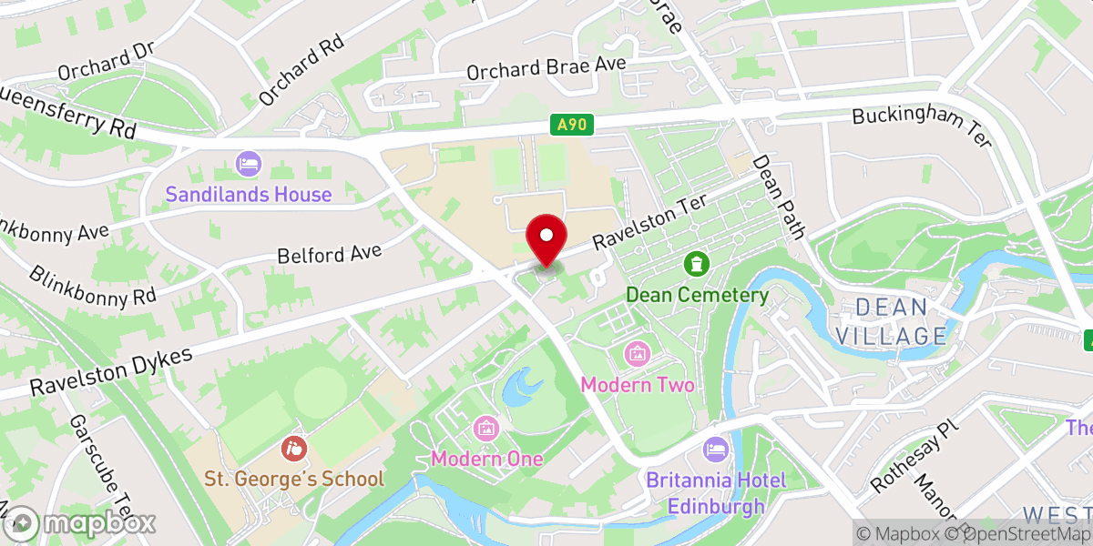 Map showing location of St Andrew's Church