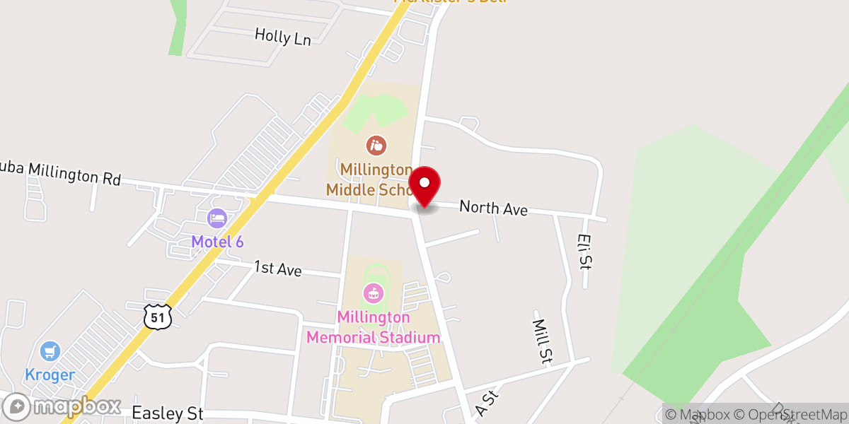 Map showing location of Greater New Hope COGIC (GNHope)