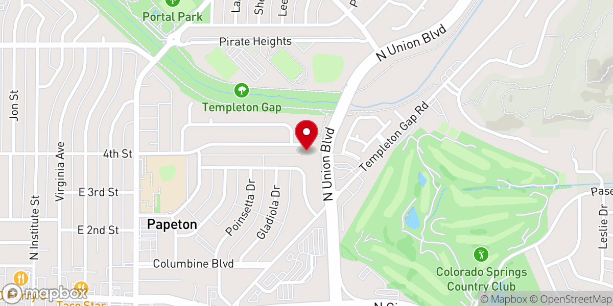 Map showing location of Souls Harbor Church