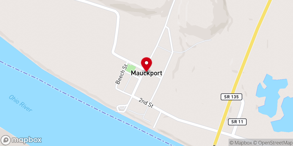 Map showing location of Mauckport