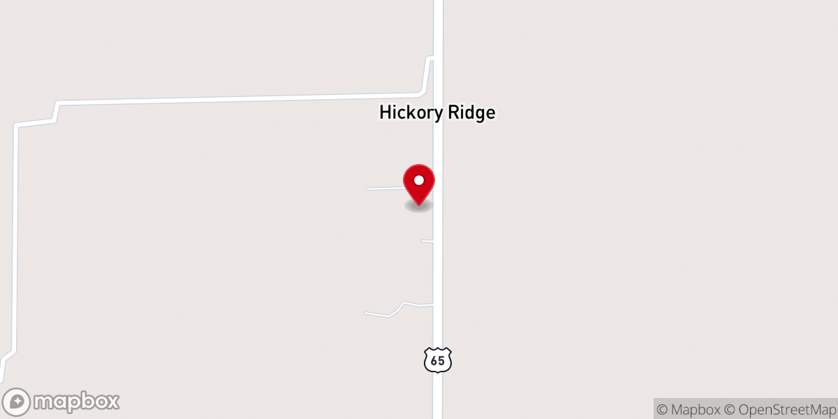 Map showing location of Holly Ridge Church