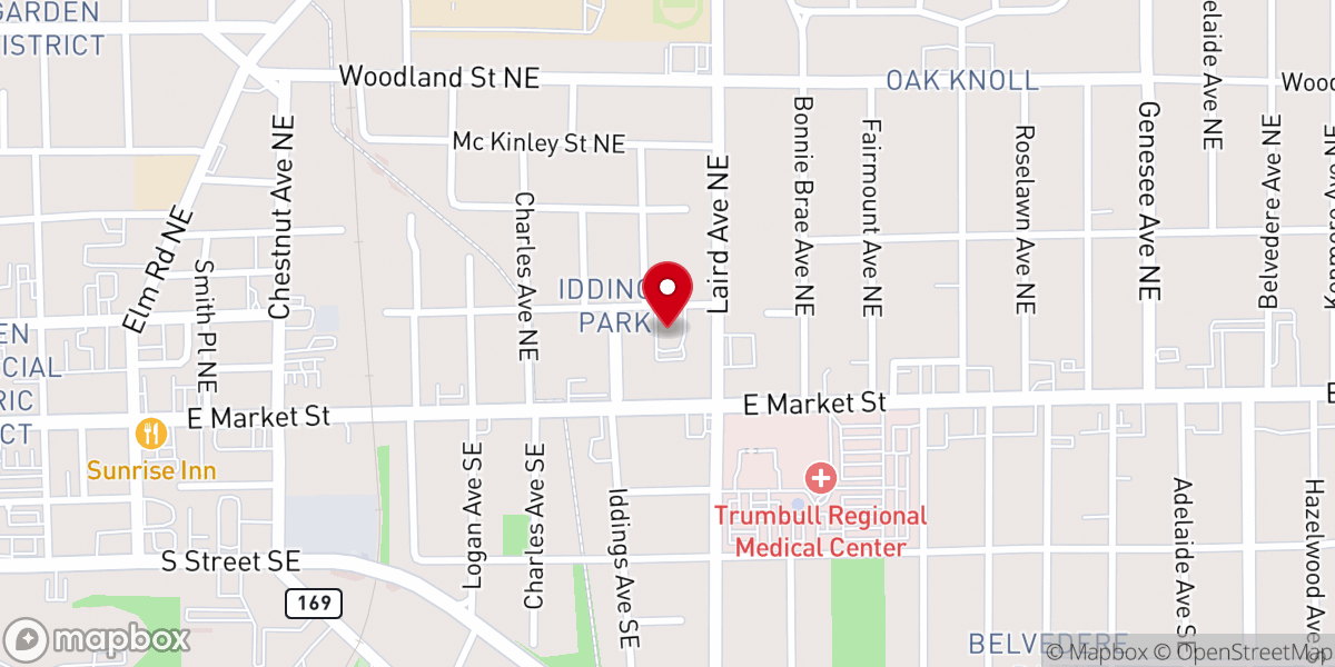 Map showing location of Catholic Charities Regional Agency