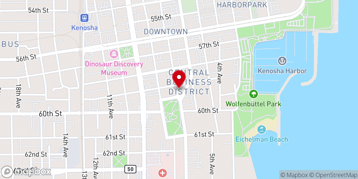 Map showing location of St Matthews Episcopal Church
