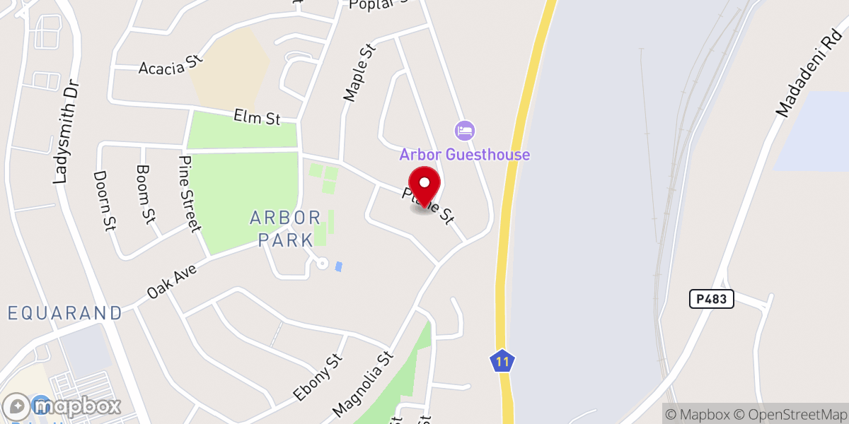 Map showing location of Baptist Church