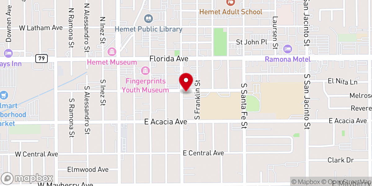 Map showing location of Church of the Resurrection