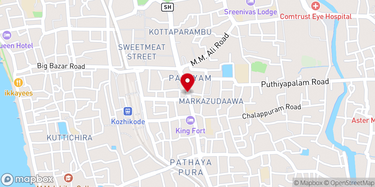Map showing location of Christian Club