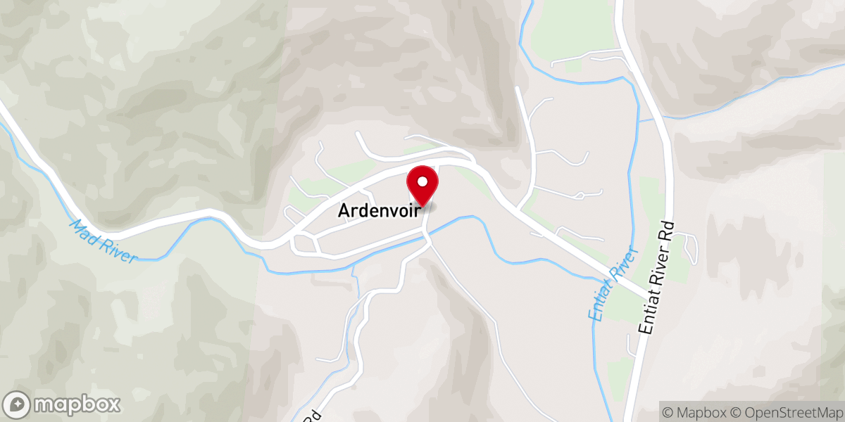 Map showing location of Ardenvoir
