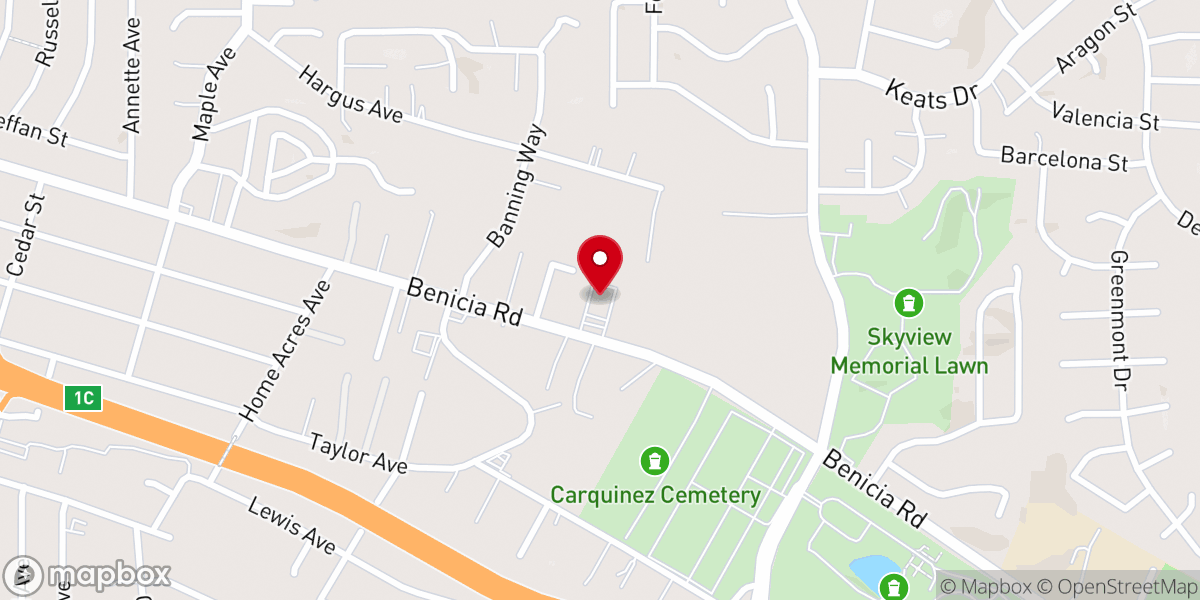 Map showing location of Second Baptist Church