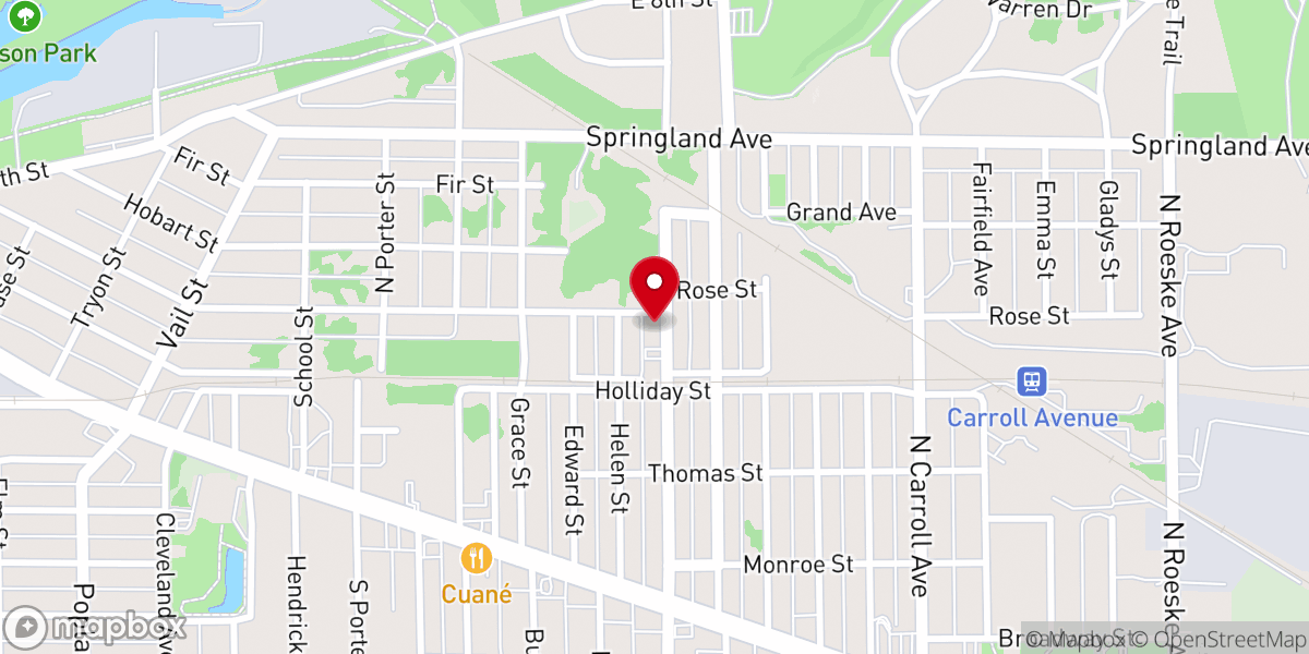 Map showing location of Greater Powerhouse Church