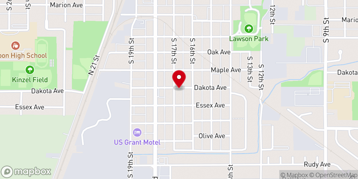 Map showing location of Southside Church of Christ