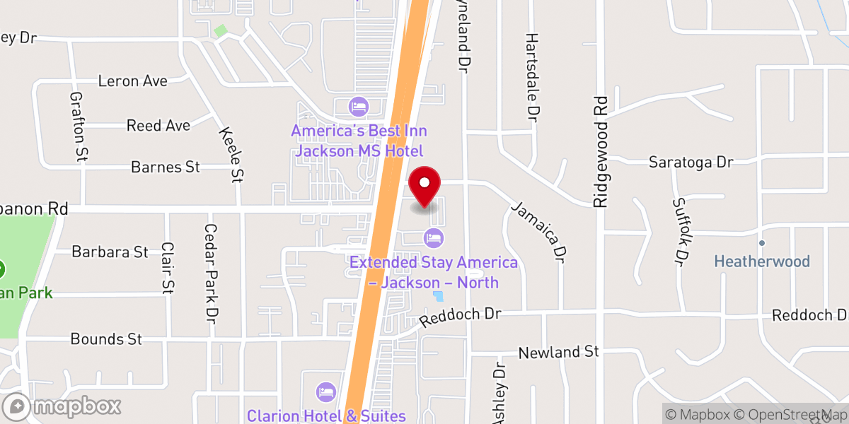 Map showing location of Assemblies of God State Hq