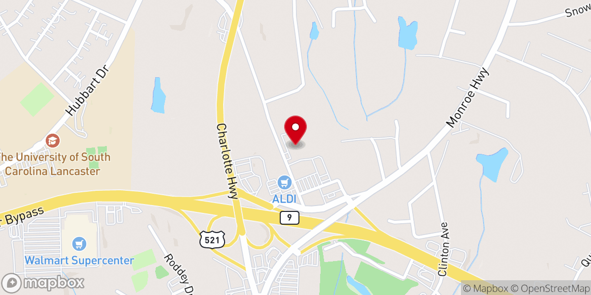 Map showing location of Anointed Word Church