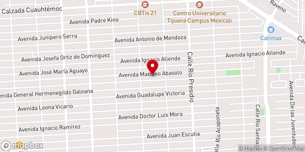 Map showing location of Templo Evangélico La Nueva Jerusalem MIEPI