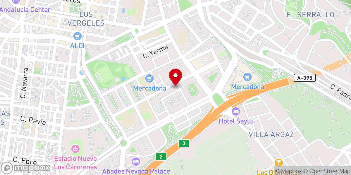 Map showing location of Parroquia Inmaculada Niña