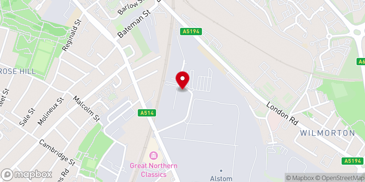 Map showing location of The Shepherd House Derby