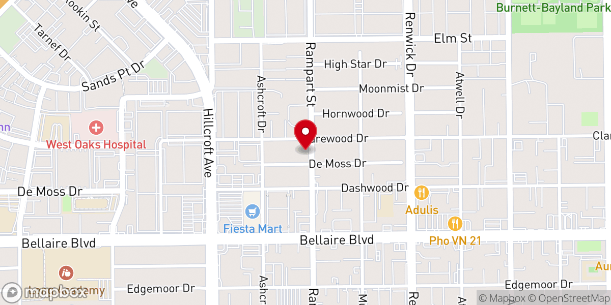 Map showing location of Iglesia Adventista Rampart Hispana