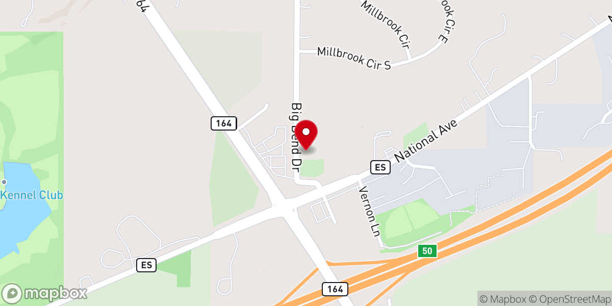 Map showing location of Vernon Reformed Presbyterian Church