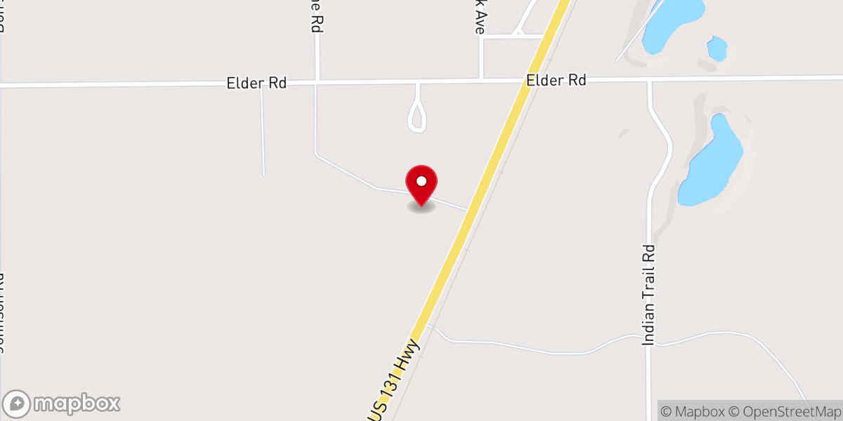 Map showing location of Antrim Church of Christ