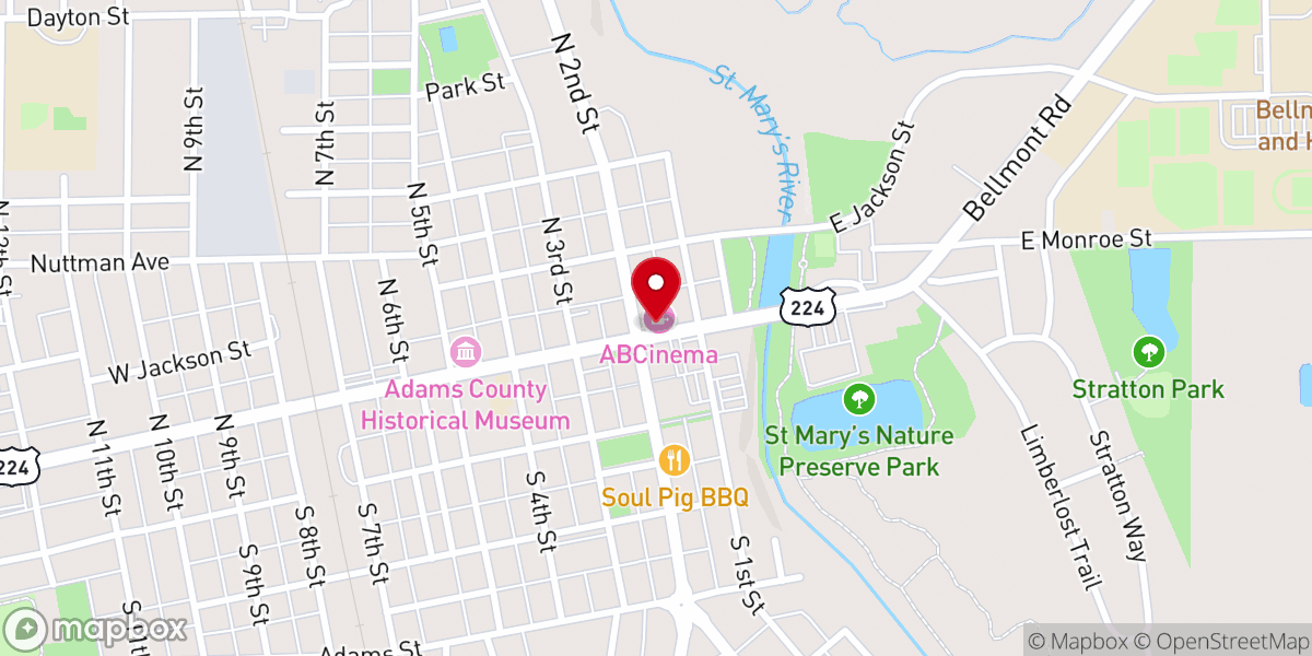 Map showing location of ABCinema