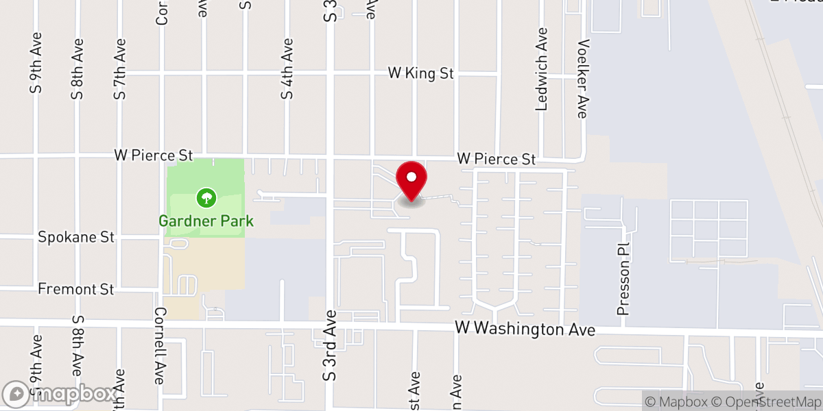 Map showing location of Holy Redeemer Catholic Church