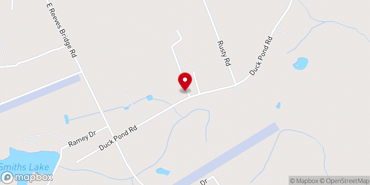 Map showing location of Hair's Chapel Free Will Holiness Church