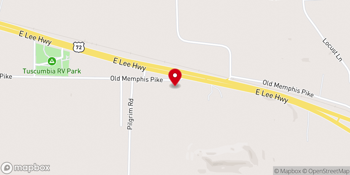 Map showing location of Mount Moriah Missionary Baptist Church