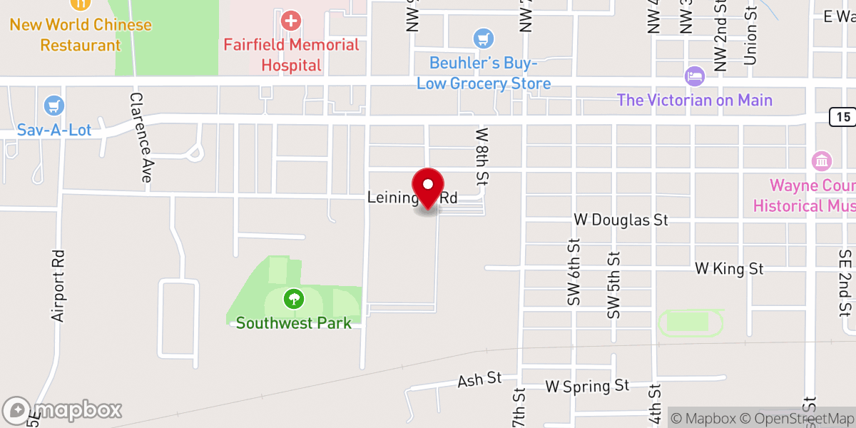 Map showing location of The Journey Church