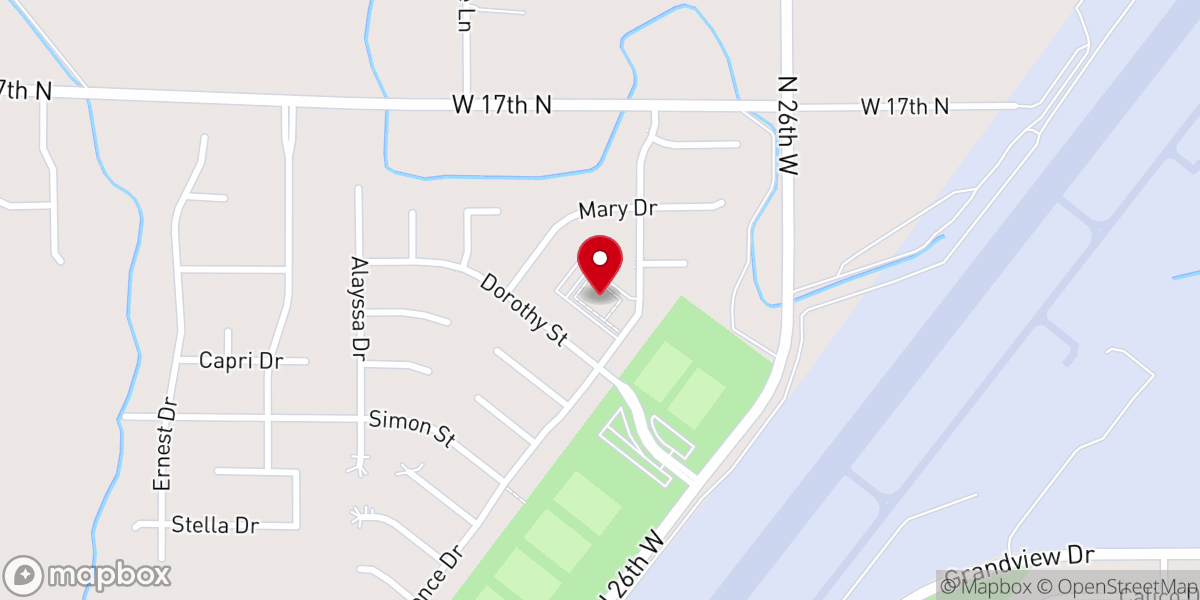 Map showing location of The Church of Jesus Christ of Latter-day Saints - Village Park Building